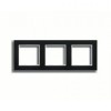 AC583GLSW Рамка A Creation Черное стекло 3-постовая Jung