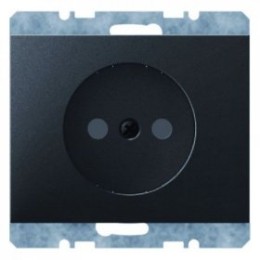 6167157006 Штепсельная розетка без защитного контакта цвет: антрацит, матовый K.1 Berker