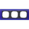 021389 Рамка Event Синий / Черный 3-постовая Gira