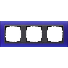 021389 Рамка Event Синий / Черный 3-постовая Gira