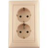 774371 Valena Розетка 2-ая с/з с защитными шторками Legrand