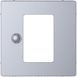 MTN5775-6036 D-life центральная накладка для сенсорного термостата, нерж. сталь Merten