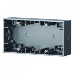 10527004 Коробка для наружного монтажа, 2-местная цвет: стальной, лак K.5 Berker