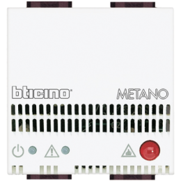 N4511/12 Детектор метана со световой и звуковой сигнализацией (85дБ), питание 12В, 2 модуля Bticino