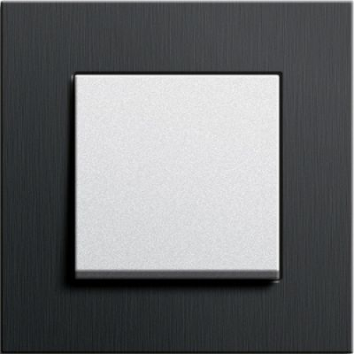 0211126 Рамка Esprit Черный алюминий 1-постовая Gira