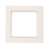 10116092 Рамка Q.3 Белый бархат 1-постовая Berker