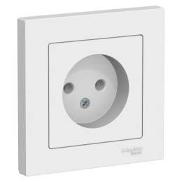 ATN000140 Atlasdesign Розетка без заземления, 16А, в сборе, Белый Schneider Electric
