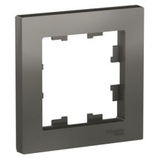 ATN000901 Рамка Atlasdesign Сталь 1-постовая Schneider Electric ATN000901 Рамка Atlasdesign Сталь 1-постовая Schneider Electric
