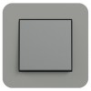 0211423	 Рамка с антрацитовой подложкой E3 Темно-серый / Антрацит 1-постовая Gira