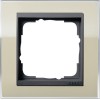 0211778 Рамка Event Clear Песочный / Черный 1-постовая Gira