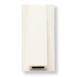 N2107 BL Вывод кабельный, 1-модульный, серия Zenit, цвет альпийский белый, ABB