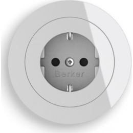 10112089 Рамка R.Classic Полярная белизна 1-постовая Berker