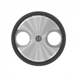 8650 CN Накладка для TV-R розетки кольцо Стекло чёрное , ABB