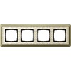 0214663 Рамка Classix Art Бронза / Кремовый 4-постовая Gira