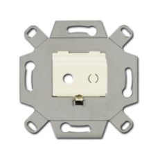 0230-0-0458 (0264/11-500), Адаптор/суппорт для TRS-разъёмов, mini-jack 3.5 мм, аудио, цвет слоновая кость, ABB 0230-0-0458 (0264/11-500), Адаптор/суппорт для TRS-разъёмов, mini-jack 3.5 мм, аудио, цвет слоновая кость, ABB