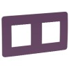 NU280414 Рамка Unica Studio Color Лиловый / Белый 2-постовая Schneider Electric