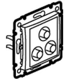 770284 Valena Розетка 3 RCA Legrand
