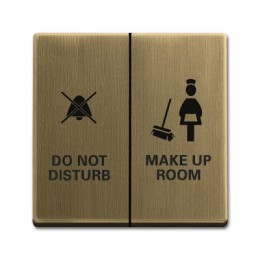 1751-0-3119 (1785/11-840-500), Клавиша Уборка/Не беспокоить, серия Династия, Латунь античная, ABB