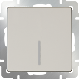 WL03-SW-1G-LED-ivory Выключатель одноклавишный с подсветкой (слоновая кость) Antik Werkel a030805