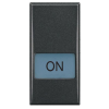 HS4921LM Axolute Клавиши с подсвечиваемыми символами для выключатель в дизайне AXIAL - 1 модуль, ON Bticino