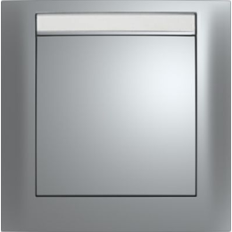 10119959 Рамка с полем для надписей S.1 Алюминий с блеском 1-постовая Berker