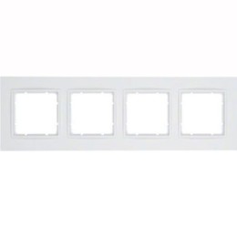 10146919 Рамка B.7 Полярная белизна 4-постовая Berker