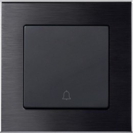 WL11-Frame-01 Рамка на 1 пост (черный алюминий) Aluminium Werkel a039116