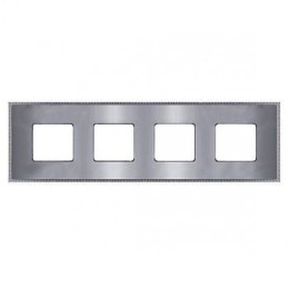 FD01434CBCB Рамка Belle Epoque Metal Bright chrome / Bright chrome 4-постовая гор/верт. Fede