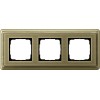 0213621 Рамка Classix Бронза 3-постовая Gira