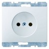 6167157009 Штепсельная розетка без защитного контакта цвет: полярная белизна, с блеском K.1 Berker