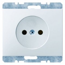 6167157009 Штепсельная розетка без защитного контакта цвет: полярная белизна, с блеском K.1 Berker