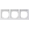 109329 Рамка E2 Белый матовый 3-постовая Gira