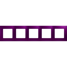 672565 Рамка Etika Сливовый 5-постовая Legrand