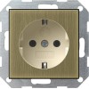 0453613 Розетка с защитой от детей Бронза Gira