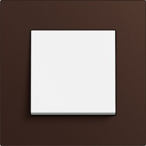 0211223 Рамка Esprit Linoleum-Multiplex Темно-коричневый 1-постовая Gira