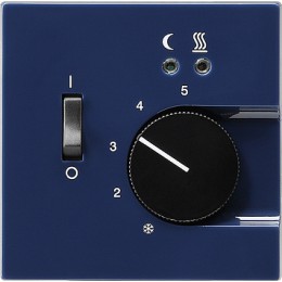 039446 Терморегулятор с подогревом пола Синий Gira S-color