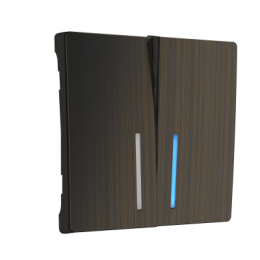 WL12-SW-2G-LED-CP Набор клавиш для выключателя двухклавишного с подсветкой (бронзовый) Antik Werkel a037209