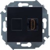 1591407-038 Розетка HDMI, графит Simon 15