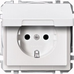 MTN2310-4019 Розетка SCHUKO, 2P+E, 16А, 250В, с крышкой Merten