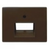 14090001 Центральная панель для UAE/E-DAT Design/Telekom розетка ISDN цвет: коричневый, с блеском Arsys Berker