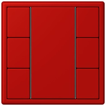 LC503TSA32090 Les Couleurs® Le Corbusier KNX кнопочный модуль F 50 с тремя парами кнопок rouge vermillon 31 Jung