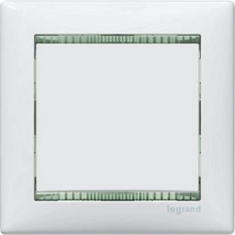 774461 Рамка Valena Белый кристалл 1-постовая Legrand