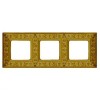 FD01413OB Рамка Granada Bright Gold 3-постовая Fede