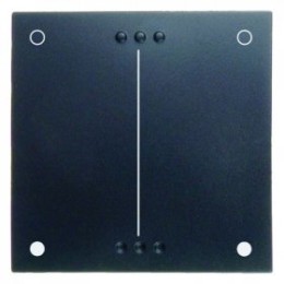 17651606 Кнопка для универсального нажимного диммера двойного включения цвет: антрацит, матовый B.1/B.3/B.7 Glas Berker