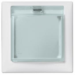 774450 Рамка с крышкой Valena Белый 1-постовая Legrand