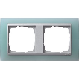 021251 Рамка Event Салатовый / Алюминий 2-постовая Gira