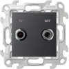 2410487-038 Розетка TV-SAT одиночная, графит Simon 24