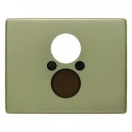 11840001 Центральная панель для розетки к громкоговорителю цвет: светло-бронзовый, металл Arsys Berker