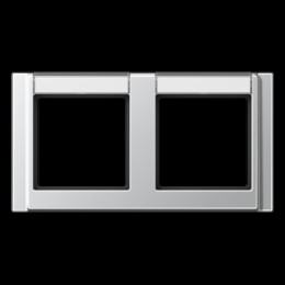 A5820NAAL Рамка с шильдиком A 500 Алюминий 2-постовая Jung