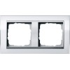 0212726 Рамка Event Clear Белый / Алюминий 2-постовая Gira